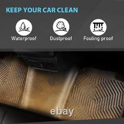 Floor Mats TPE Rubber Fit For 1999-2006 Chevy Silverado/GMC Sierra Crew Cab