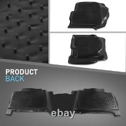 Floor Mats TPE Rubber Fit For 1999-2006 Chevy Silverado/GMC Sierra Crew Cab