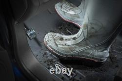 Floor Mats Vinyl 1st Row Set Black Compatible with Silverado Sierra Crew