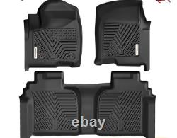 Floor Mats for 2019-2025 Chevy Silverado GMC Sierra 1500 2500HD 3500HD Crew Cab