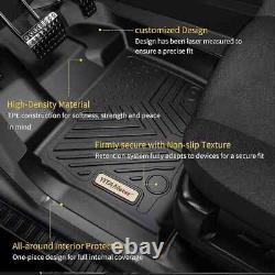 Floor Mats for 2019-2025 Chevy Silverado GMC Sierra 1500 2500HD 3500HD Crew Cab