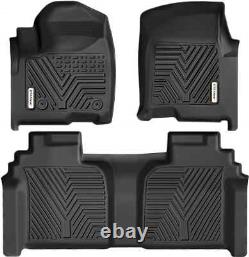Floor Mats for 2019-2025 Chevy Silverado GMC Sierra 1500 2500HD 3500HD Crew Cab