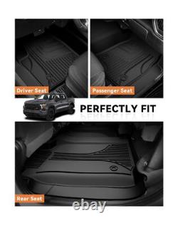 Floor Mats for 2020-2025 Chevy Silverado/GMC Sierra 1500/2500HD/3500HD Crew C