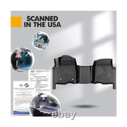 Floor Mats for 2020-2025 Chevy Silverado/GMC Sierra 1500/2500HD/3500HD Crew C