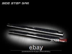 For 01-14 Silverado/Sierra Crew Cab 5 Chrome Side Step Nerf Bars Running Boards