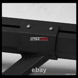 For 01-14 Silverado/Sierra Crew Matte Black Aluminum Modular Drop Step Nerf Bars