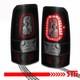 For 03-07 Chevy Silverado Sierra Single Crew Truck Led O Ring Taillights Smoked