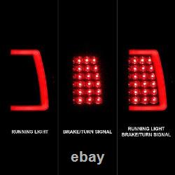 For 03-07 Chevy Silverado Sierra Single Crew Truck LED Taillights Smoked Black