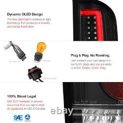 For 07-13 Chevy Silverado Clear Lens LED Bar Brake Signal Lamp Tail Light Black