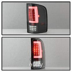 For 07-13 Chevy Silverado FULL LED NEON TUBE Black Tail Light Sequential Signal