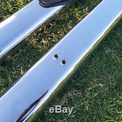 For 07-18 Chevy Silverado Crew Cab 4 Running Boards Side Step Nerf Bar S/S Oval