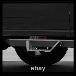 For 07-18 Silverado/Sierra Crew Cab Matte Black Modular Drop Step Bars Boards