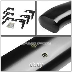 For 07-19 Chevy Silverado Crew 5black Curved Oval Step Nerf Bar Running Board