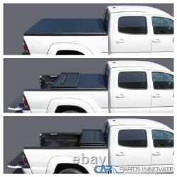 For 07-19 Silverado Sierra 1500 Crew Cab Pickup 5.8FT Bed Tri-fold Tonneau Cover