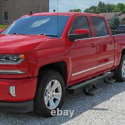 For 07-19 Silverado/Sierra Crew Cab 4.75 Square Drop Step Bar Running Boards