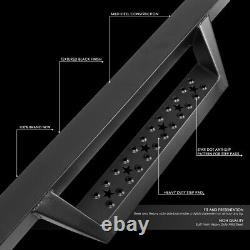 For 07-19 Silverado Sierra Crew Cab Pair 2.75 Side Step Running Board Nerf Bar