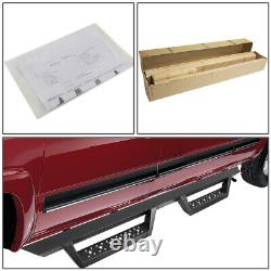 For 07-19 Silverado Sierra Crew Cab Pair 2.75 Side Step Running Board Nerf Bar