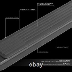 For 07-19 Silverado Sierra Crew Cab Pair 6 Aluminum Side Step Bar Running Board