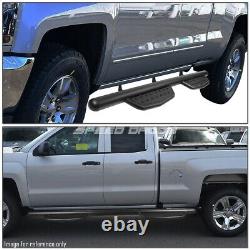 For 07-19 Silverado/sierra Crew Cab 3 Matte Black Step Bar Nerf Running Boards