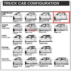 For 07-19 Silverado/sierra Crew Cab Polish Bolt-on 3 Side Step Nerf Bar Rail