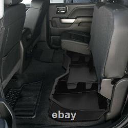 For 14-19 Silverado Sierra Crew Cab Rear Under Seat Storage Bin Tool Box Case