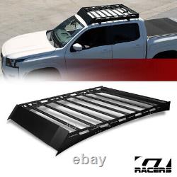 For 15-19 Silverado/Sierra 2500 Crew Blk Modular Window Frames Roof Rack Basket