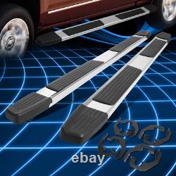 For 17-19 Silverado Sierra Crew Cab 6 Chrome S/S Side Step Bar Running Boards