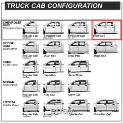 For 17-19 Silverado Sierra Crew Cab 6 Chrome S/S Side Step Bar Running Boards