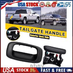 For 1999-2007 Chevy Silverado GMC Sierra Tailgate Handle Bezel Trim Kit Black