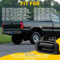 For 1999-2007 Chevy Silverado GMC Sierra Tailgate Handle Bezel Trim Kit Black