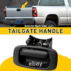 For 1999-2007 Chevy Silverado GMC Sierra Tailgate Handle Bezel Trim Kit Black