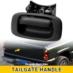 For 1999-2007 Chevy Silverado GMC Sierra Tailgate Handle Bezel Trim Kit Black