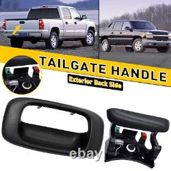 For 1999-2007 Chevy Silverado GMC Sierra Tailgate Handle Bezel Trim Kit Black