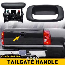 For 1999-2007 Chevy Silverado GMC Sierra Tailgate Handle Bezel Trim Kit Black