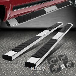 For 19-20 Silverado Sierra Chrome 5 Crew Cab Flat Side Step Bar Running Boards