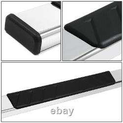 For 19-20 Silverado Sierra Chrome 5 Crew Cab Flat Side Step Bar Running Boards