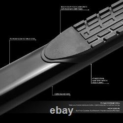 For 19-21 Silverado Sierra Crew Cab 4''od Oval Side Step Nerf Bar Running Boards