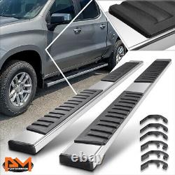 For 19-24 Silverado/Sierra Crew Cab 6.75 Side Step Nerf Bar Running Boards