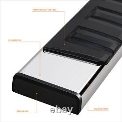 For 19-24 Silverado/Sierra Crew Cab 6.75 Side Step Nerf Bar Running Boards