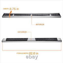 For 19-24 Silverado/Sierra Crew Cab 6.75 Side Step Nerf Bar Running Boards