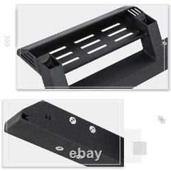 For 19-24 Silverado/Sierra Crew Cab Steel Nerf Bar Running Board withLowered Steps