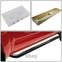 For 2000-2019 Silverado Sierra Crew Cab Black 3OD Step Nerf Bar Running Boards