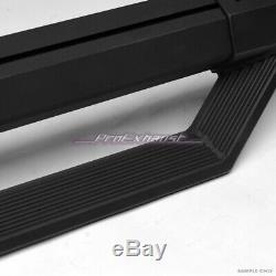 For 2001-2014 Silverado/Sierra Crew Matte Black Aluminum Modular Drop Step Bars