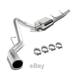 For 2007-2013 Silverado Sierra 1500 Crew Extended Cab Short Bed Catback Exhaust
