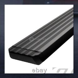 For 2007-2018 Silverado/Sierra Crew 5 Matte Blk Aluminum Side Running Boards I4