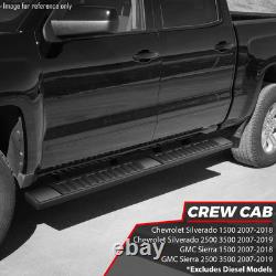 For 2007-2019 Silverado/Sierra 1500 2500 3500 Crew Cab Step Bar Running Boards