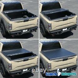 For 2007-2019 Silverado Sierra 5'8 Bed CrewithStandard Cab Roll Up Tonneau Cover