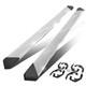 For 2007-2019 Silverado Sierra Crew Cab 6.25 Pleated Step Bar Running Boards