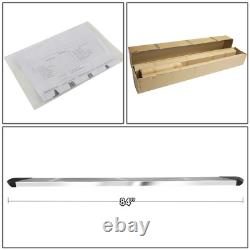 For 2007-2019 Silverado Sierra CREW Cab 6.25 Pleated Step Bar Running Boards