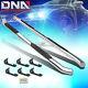 For 2007-2019 Silverado/sierra Crew Cab 3 Step Nerf Bar Running Board Chrome